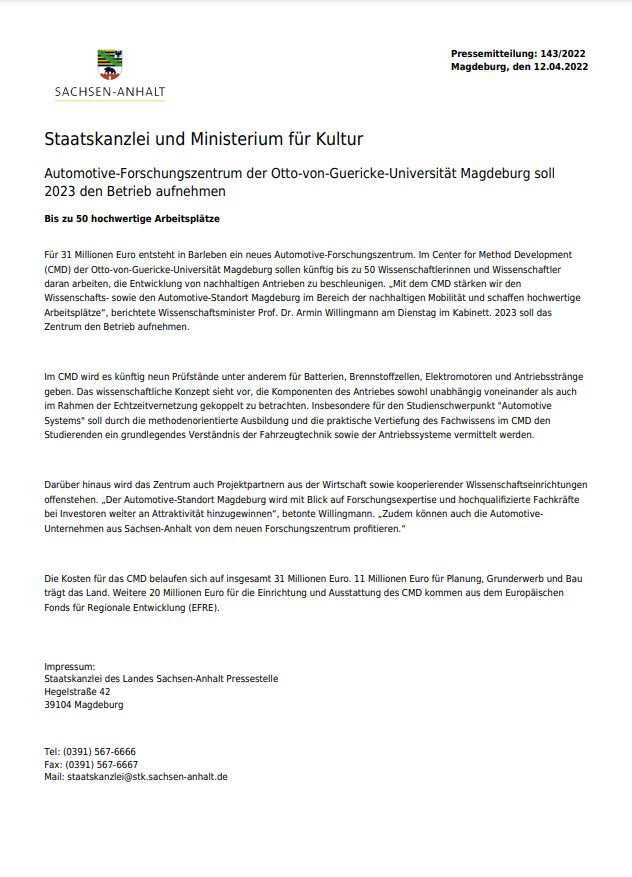 staatskanzlei_12_04_2022_Pressemitteilung_automotive-forschungszentrum-der-otto-von-guericke-universitaet-magdeburg-soll-2023-den-betrieb-aufnehmen